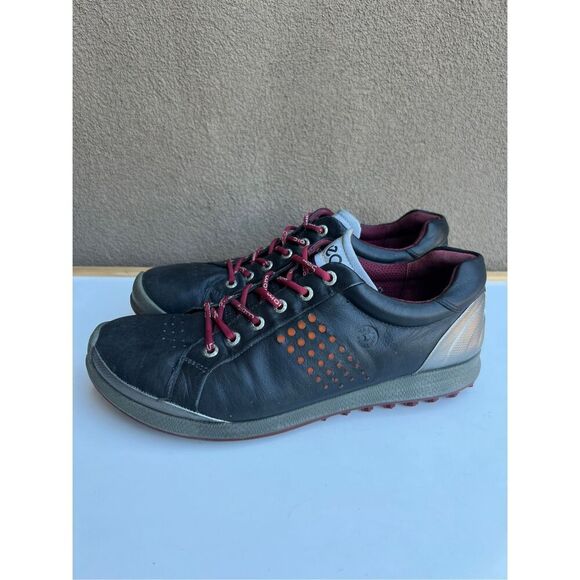 Ecco Biom Hydromax Golf Shoes Grey Yak Leather Mens Size EU 43 US 9 - Picture 6 of 11